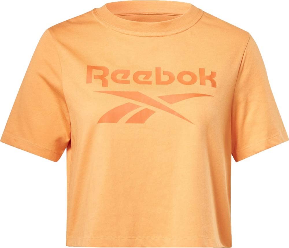 Reebok Women's Identity Crop T-Shirt Peach Fuzz XS