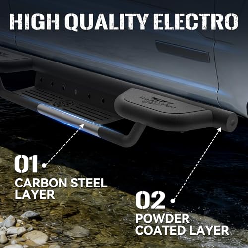 Estribos para Ford F150 F250 F350 F450 F550 2015-2025 miniatura 4