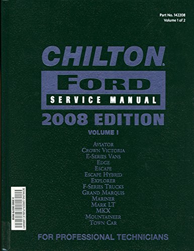 Chilton Ford Service Manual, Vol. 1