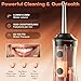 Water Dental Flosser - Portable Cordless Oral Irrigator 300ML, Rechargeable IPX7 Waterproof Irrigation Cleaner for Teeth Cleaning & Flossing, Travel & Home Use
