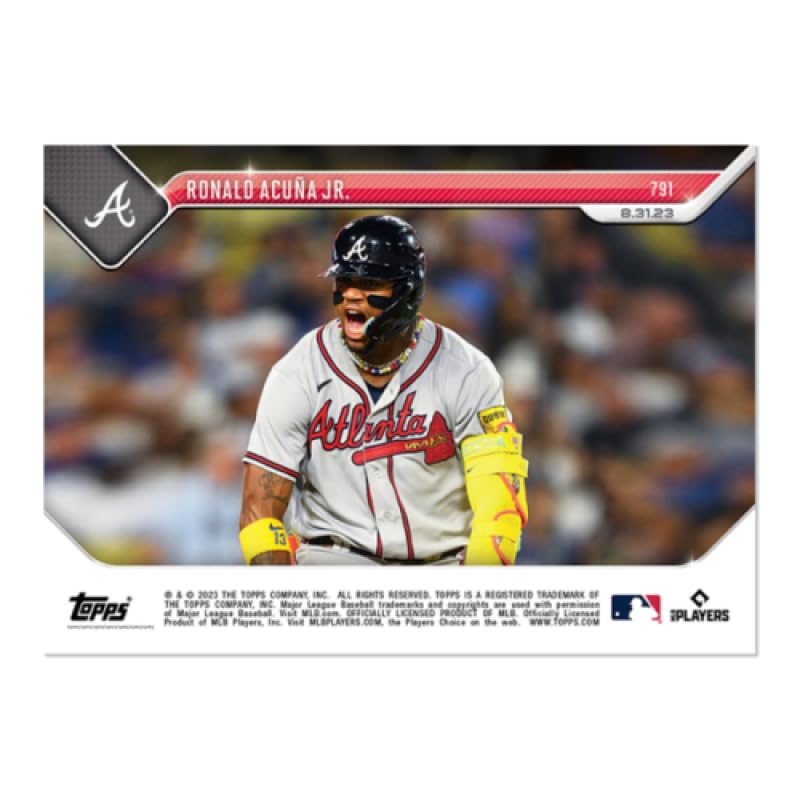 Amazon.com: 2023 Topps Now Baseball #791 Ronald Acuna Jr Atlanta