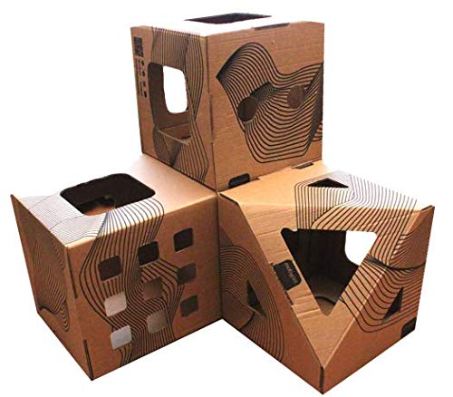 Brinquedo Casa Toca para Gatos Cubo + Retângulo + Poli