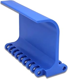 5 Piezas H: 100/150 mm Paso: 50,8 mm OPB Cadena transportadora Modular con Deflector en Forma de Cuchara de Malla Curva de plástico Azul(H100mm)