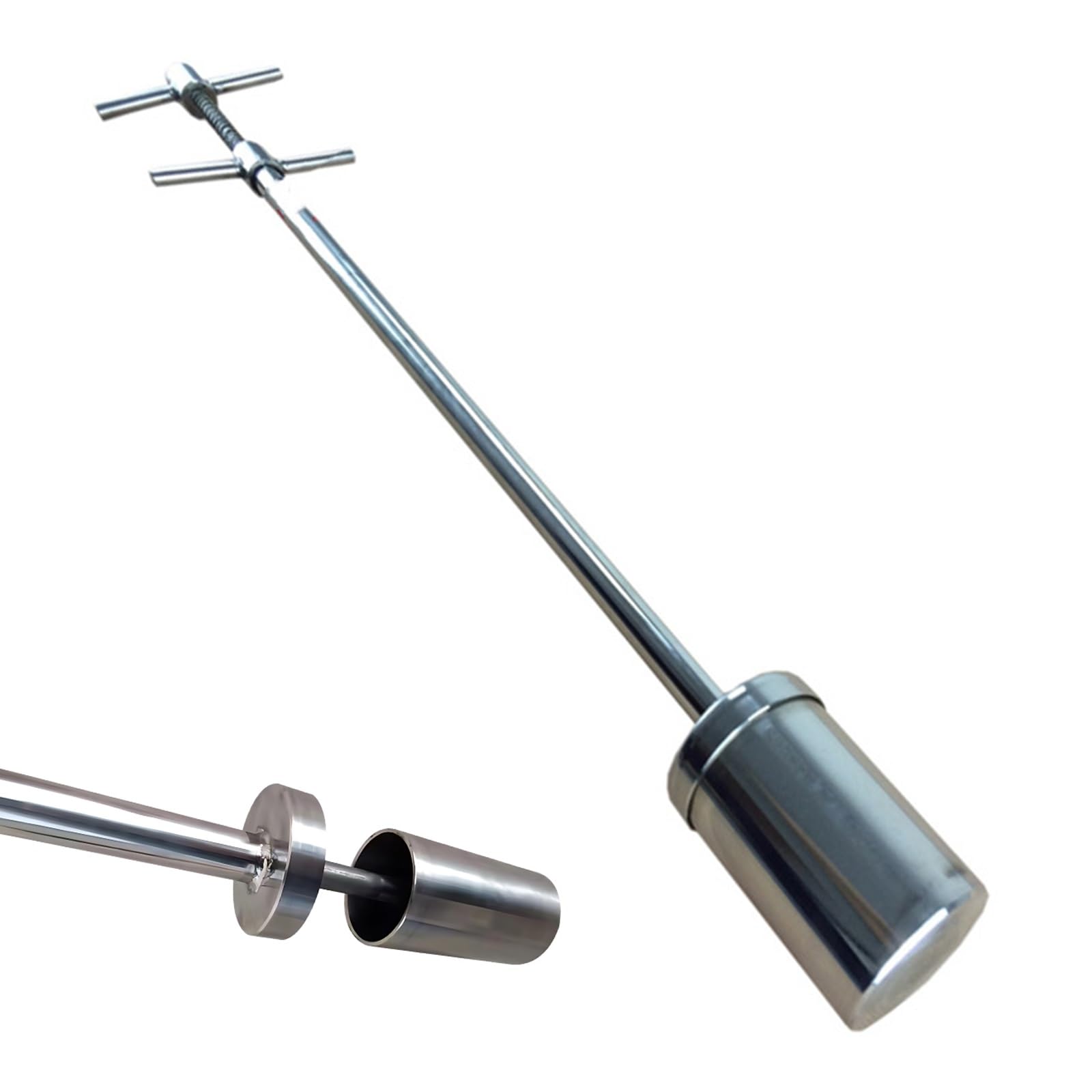 Bicchiere da 100/200/500 ml in acciaio inox, mestolo per campionatore liquido viscoso per laboratori e raccolta dell'acqua per condutture, kit di sonde di campionamento facile (0,5 m)