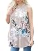 Dokotoo Womens Summer Ladies Casual Sleeveless Floral Juniors Tank Blouses Plus Size Grey Large