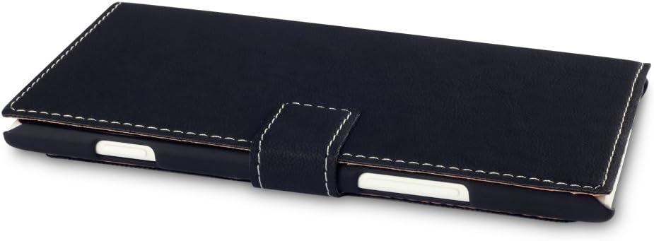 Nokia Lumia 1520 Low Profile PU Leather Wallet Case/Cover/Pouch/Holster with Viewing Stand - Black by Covert