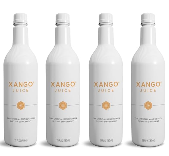 XANGO Mangosteen Juice, 750 ml, 4-Count (1 case)