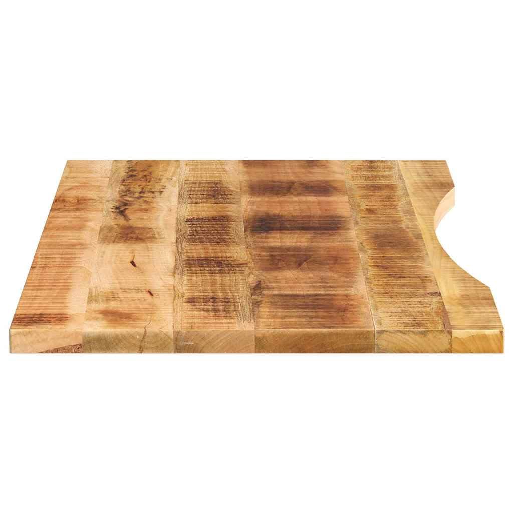 Piano da scrivania in legno massiccio, 140 x 50 x 2,5 cm, in legno massiccio di mango, piano di lavoro con apertura, versatile, per ufficio, sala da pranzo, cucina, come ricambio o mobili fai da te