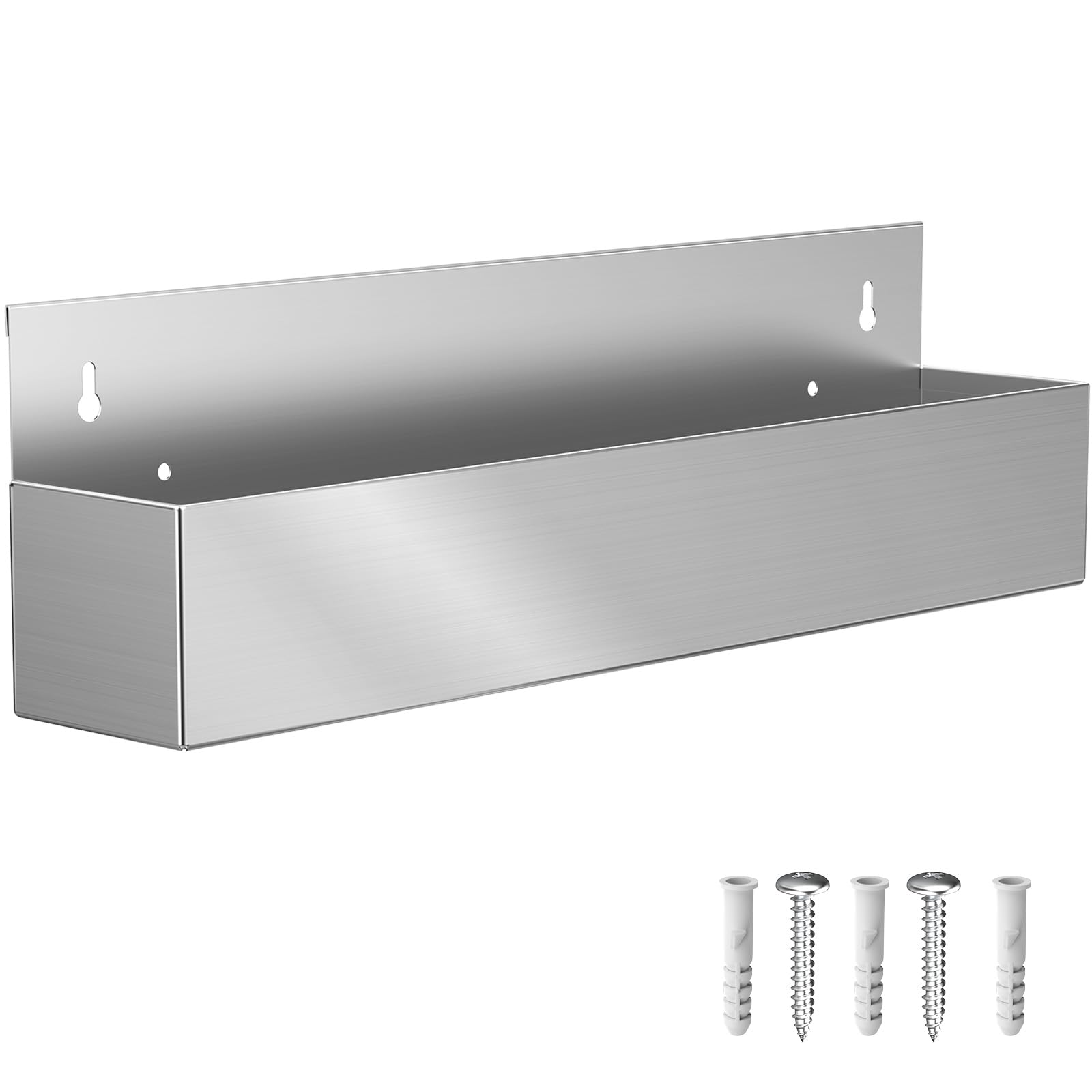 Famiron 22" Stainless Steel Bottle Holder, Stainless Steel Liquor Bottle Holder Rack, Suitable for Bar, Kitchen, Garage