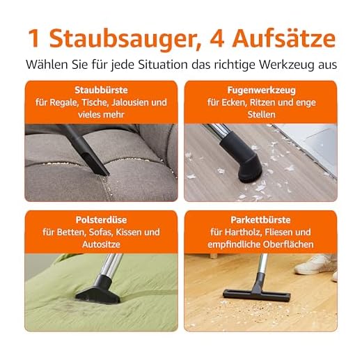 Amazon Basics Kompakter Bodenstaubsauger ohne Beutel