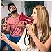 MOBUTOFU Portable Megaphone Loudspeaker with Recording Function Handheld Battery-Operated Amplifier for Parties and Events Volume Sound Device with Hand Strap