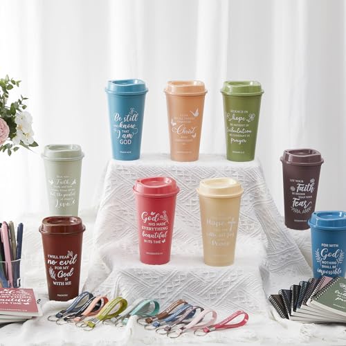 Skylety 12 Set Christian Gifts Bulk Scripture Cup Set, Morandi Color by Skylety - Used condition - Image 4