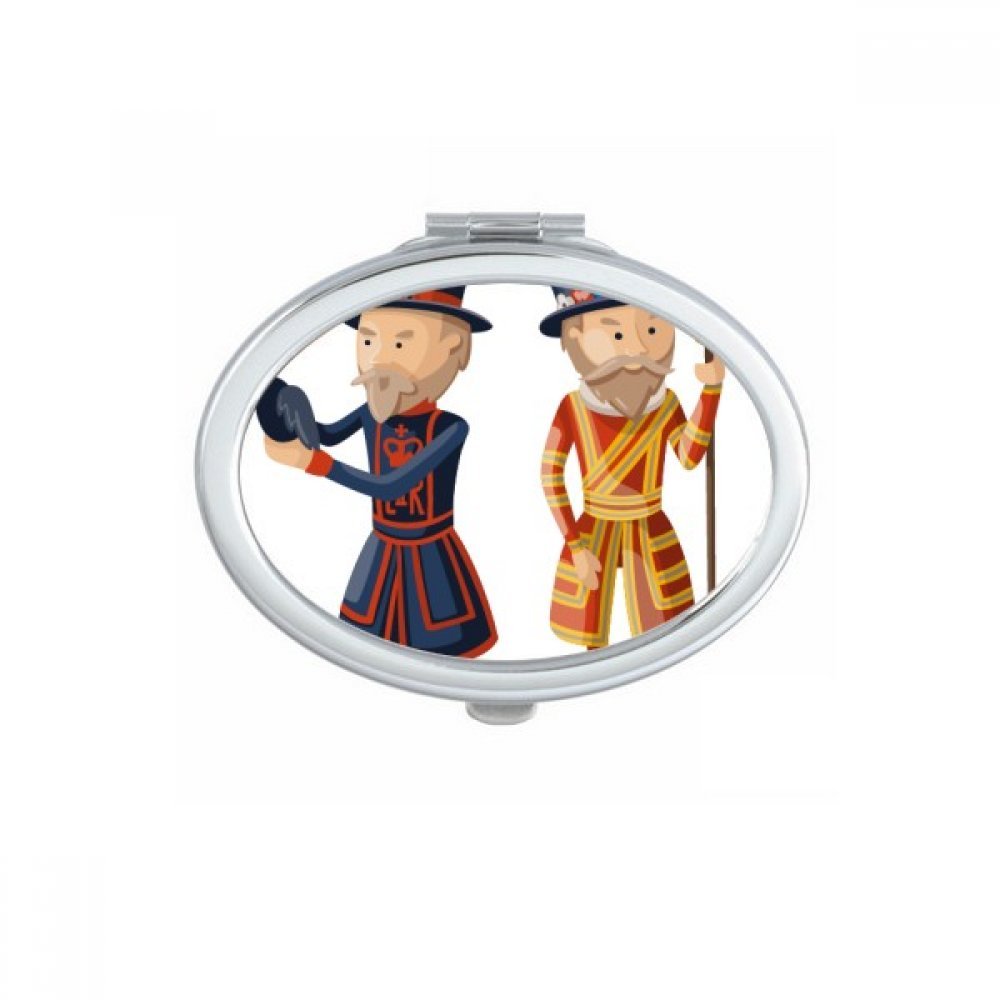 Miroir de poche Londres Royal Soldats mignon petit cadeau portable pour femme et fille