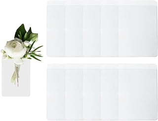 10 Pack Pocket Square Holder – Pocket Boutonniere Plastic Sleeve for Suit Jacket, Stable Boutonniere for Men, Reusable Insert for Wedding, Prom & Homecoming