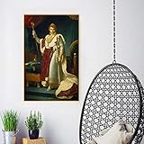  Impressions sur toile François Gérard, Portrait de l\'empereur Napoléon I, Toile Art Peinture à l\'huile Oeuvre Image Moderne Mur Décor À La Maison 30x50 cm Sans Cadre