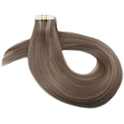 Miniatura 6 de Extensiones de cabello humano real color rubio ceniza con reflejos rubio decolorado, 1.41 onzas (1.41 oz)