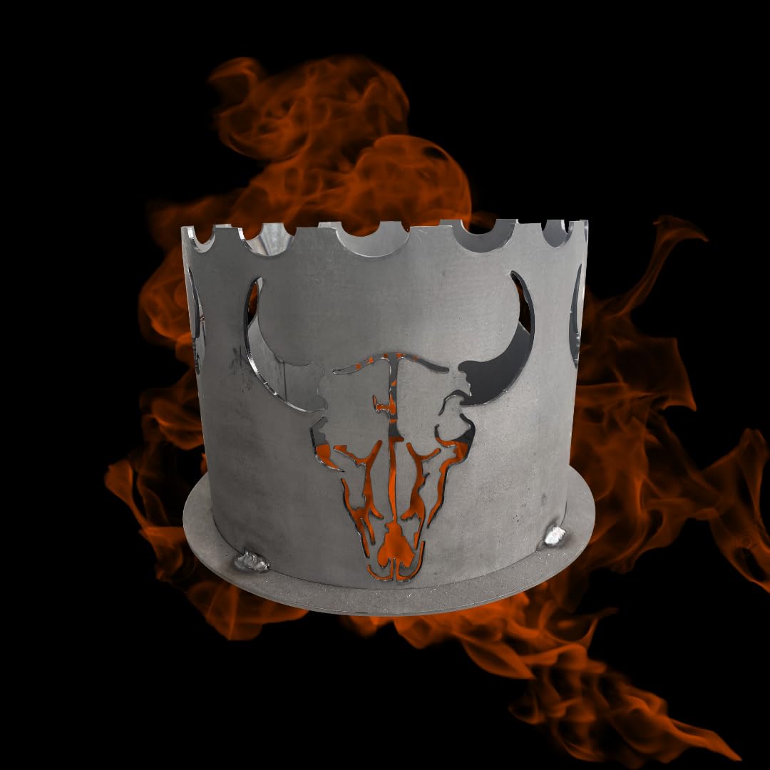 Terma Wokaufsatz Wokkrone Motiv BBQ Stier Ø20cm do Feuerplatte Grillplatte