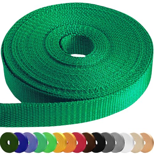 Image of TECEUM 3 /4 inch & 5 /8 inch & 1 inch & 1.5 inch & 2 inch Webbing - 10 25 50 Yards - 40+ Colors - Heavy Duty 1 Inch 1.5 Inch 2 Inch Backpack Straps - Webbing for Outdoors Indoors Crafting DIY