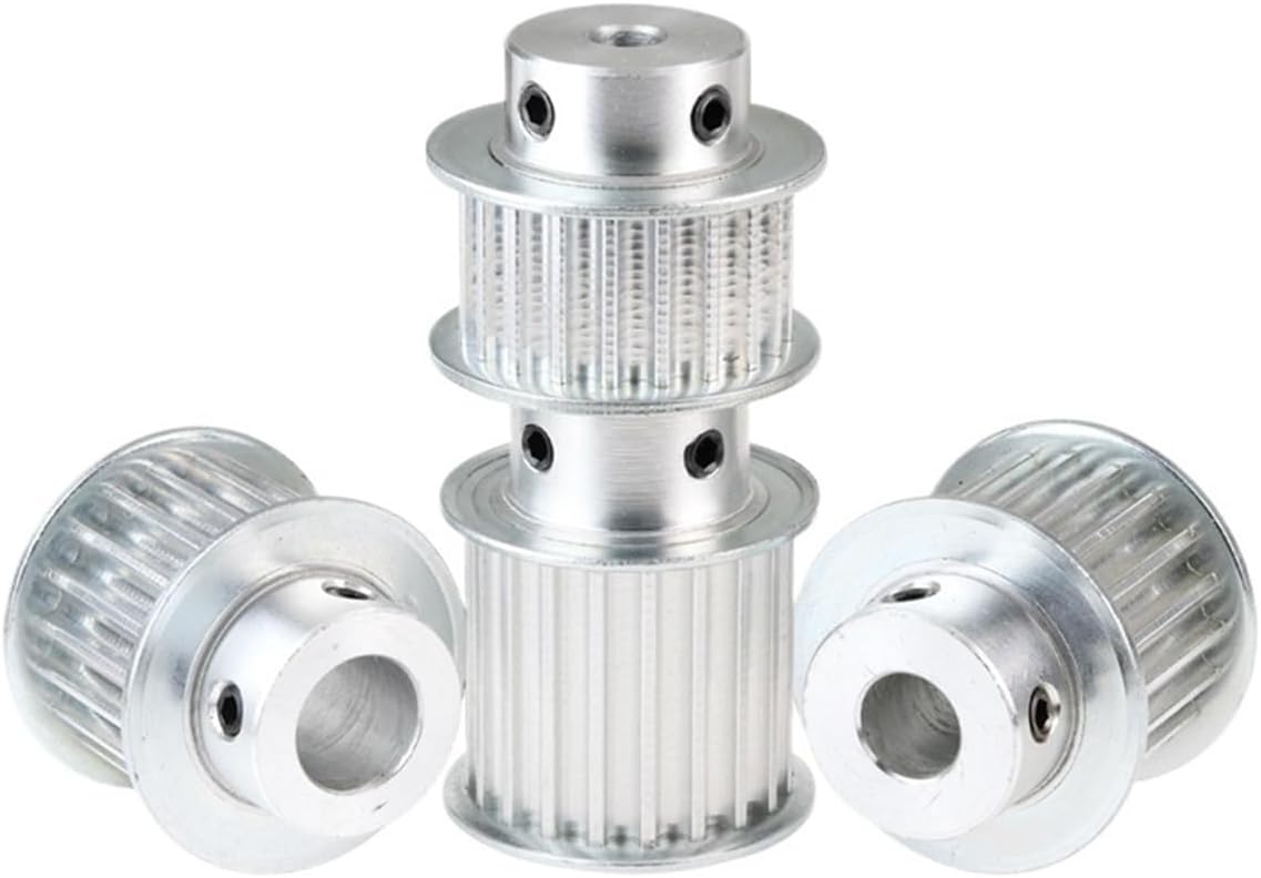 22T 5M Belt Pulley Bore 6/6.35/8-19mm Circular Tooth Wheel -Rubber Width 15/20mm 1Pcs(10 mm,Belt Width 20 mm)