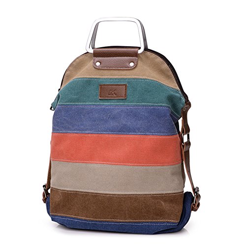 Sac à bandoulière double en toile style rétro pour ordinateur et documents