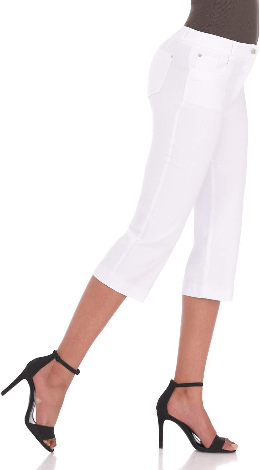 Rekucci Women's Easy Fit Comfort Capri with Stretch Waistband - Image 2