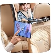 LISEN for iPad Car Mount Tablet Holder for Headrest Back Seat, 3-in-1 Extendable Arm for iPad Pro...