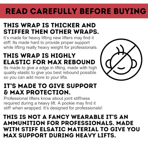 Image of Muscleape Wrist Wraps for Gym | SuperFabric Strength Support Straps for Heavy Lifting, CrossFit & Powerlifting | Adjustable Compression Wrist Support for atheletes- Superb Workout Wrist Stability & Protection. (DaddyKong-Red, 14 Inches)