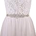 Produktbild TOPQUEEN Strass Dünn Braut Schärpe Rhinestones Hochzeit Schärpe,Strass Hochzeit Gürtel,Diamanten Braut Gürtel (S319G-RBL-0426)