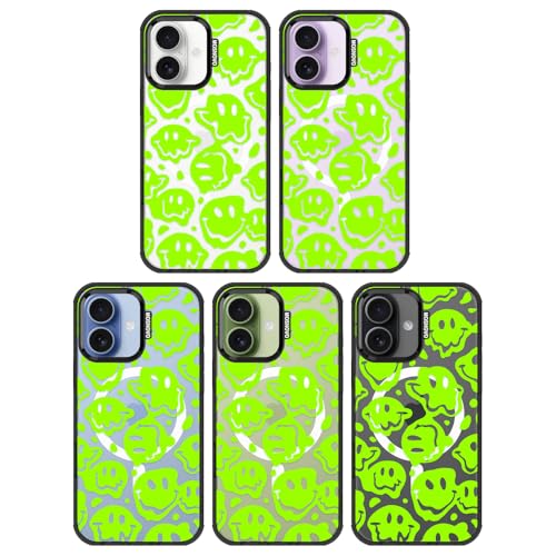 Coque iPhone 17 compatible MagSafe MOSNOVO antichoc visage vert - 3