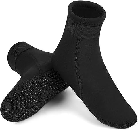 Calcetines de Neopreno Niños Niñas 3mm, Térmicos Antideslizantes Calcetín, Escarpines Calcetine para Surf, Buceo, Natación y Navegación