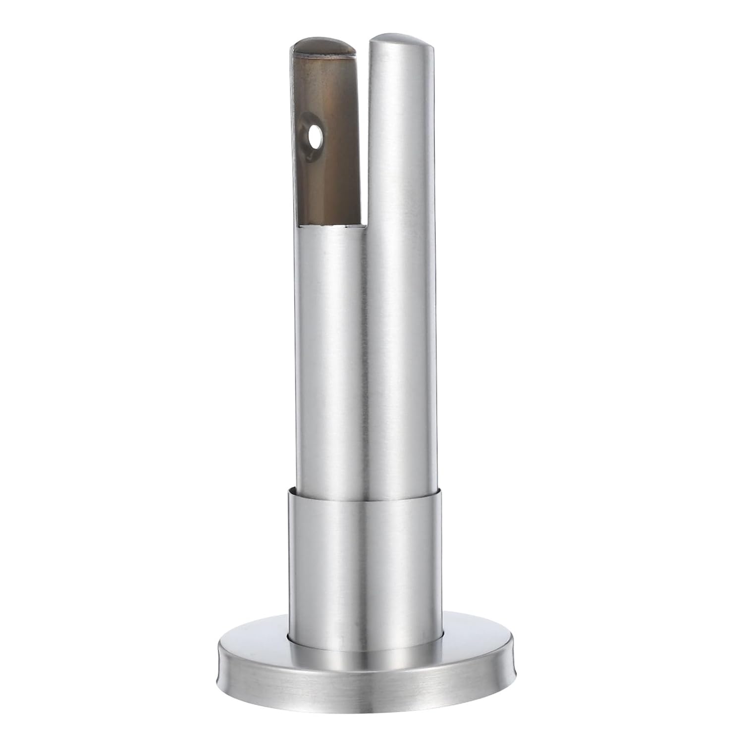 Stainless Steel Bathroom Partition Support Foot for Public Restroom Toilet Stall Hardware, 10Cm Large Metal Bracket for Commercial Toilet Partition Parts