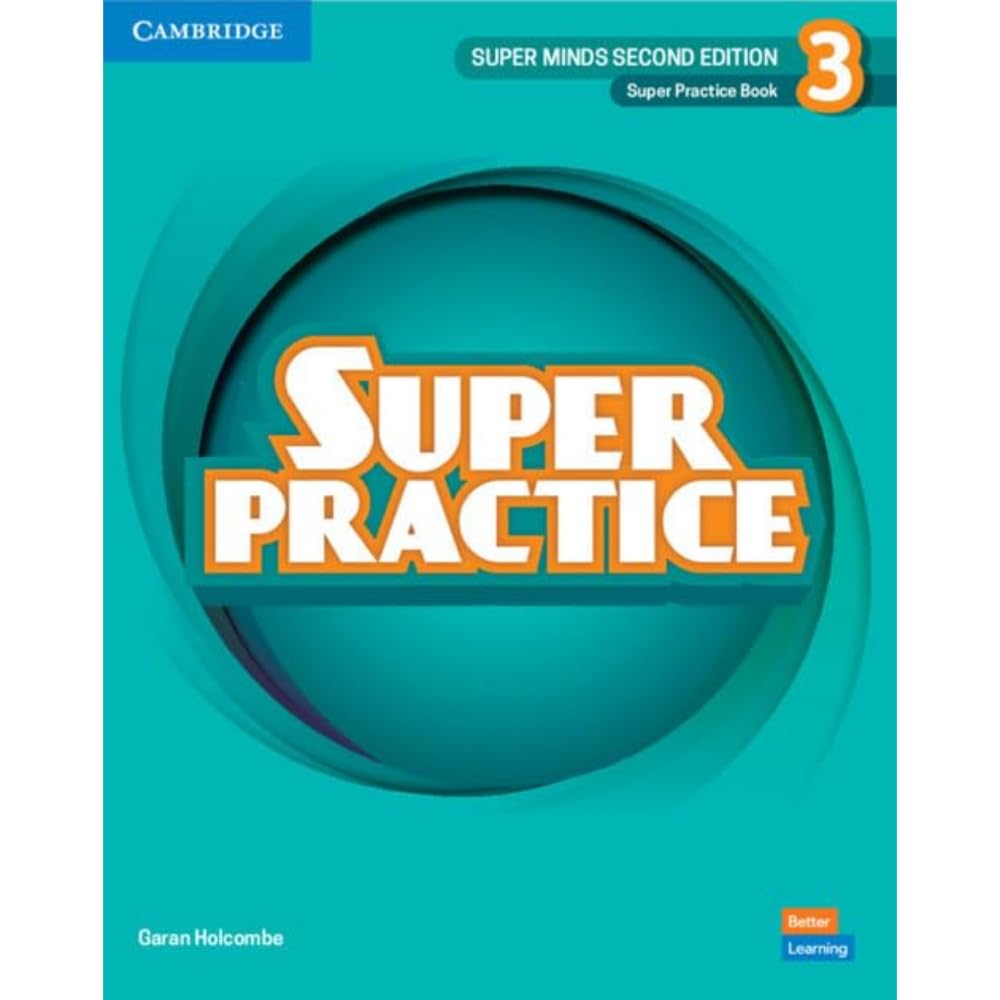 Super Minds Level 3 Super Practice Book British English, Holcombe, Garan, Very G