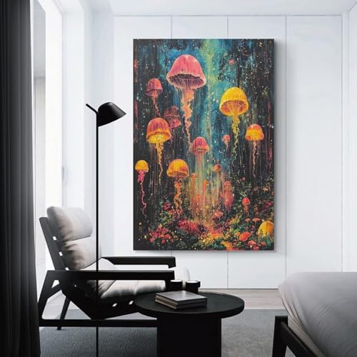 Cuadros decorativos Medusa en lienzo para sala de estar moderna 3