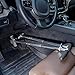 DriFeez Car Hand Controls for Disabled Drivers, Portable Thumb Controlled Handicap Driving Sticks Car Hand Controls Drive Assist (Silver)