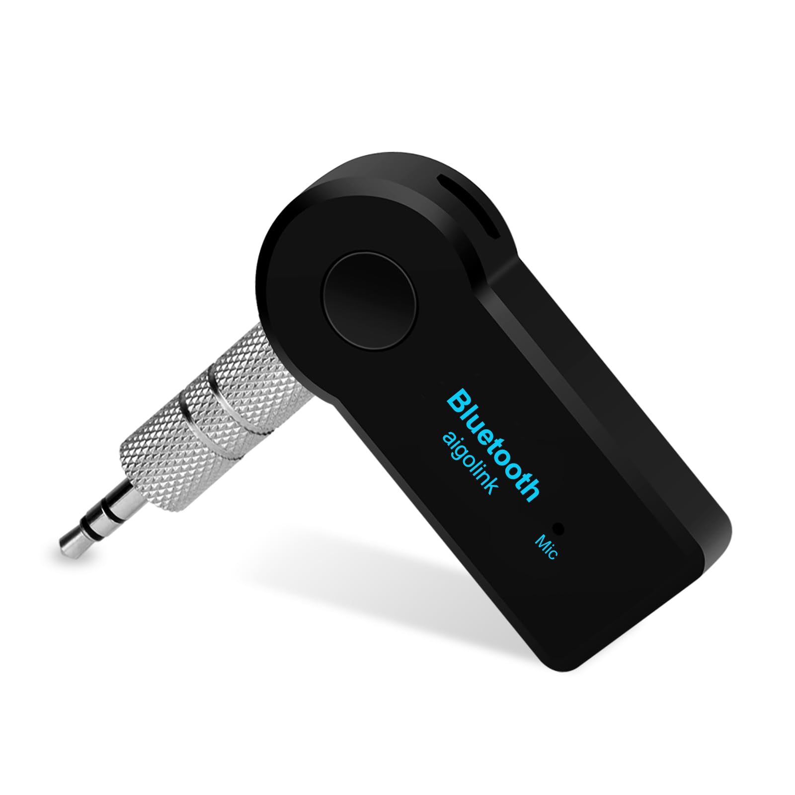 Bluetooth Receiver Jack 3.5 mm, AUX Bluetooth Audio Adapter with 8 Hours Music Streaming, Hands-free Calls for Car/Home Stereo/Speaker/Wired Headphones
