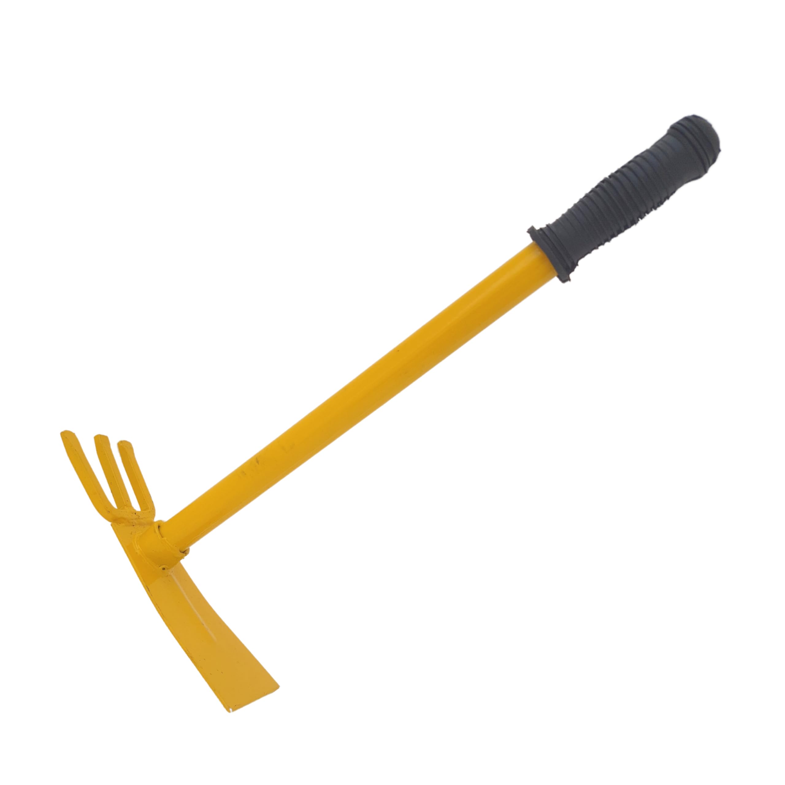 Hectare Traditional Hoe with 3 Prong Cultivator Hand Powered - Durable Iron Blade - Farm and Gardening Use - Yellow. (B0CTX9DKDG) Amazon Price History, Amazon Price Tracker