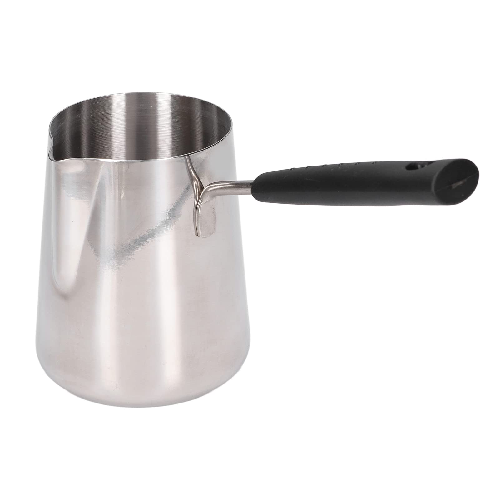 Aramox Turecki Dzbanek do Kawy Cezve ze Stali Nierdzewnej, 600 ml, 4,5 x 3,6 Cala, do Kuchenek Indukcyjnych i Gazowych
