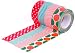 HIART Repositionable Washi Tape, Dots and Stripe Christmas Select, Set of 4