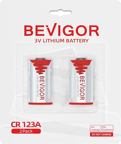 BEVIGOR CR123A���`�E���d�r�A2�A3v�A1500mAh �X�}�[�g���b�N�A�J�����A�����d���A�d�q�h�A�x���A�h�ЃV�X�e���A���T�m��ɓK���Ă��܂�[��[�d���o�b�e���[]