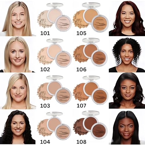Noble Gifts - Compact Fixing Powder, Sheer Matt Setting Powder with Vitamin E, Long Lasting Pressed Make Up Foundation (203 - Nude) - Image 4