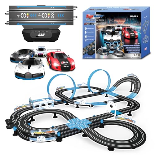 AGM MASETCH 44ft Slot Car Racing Set