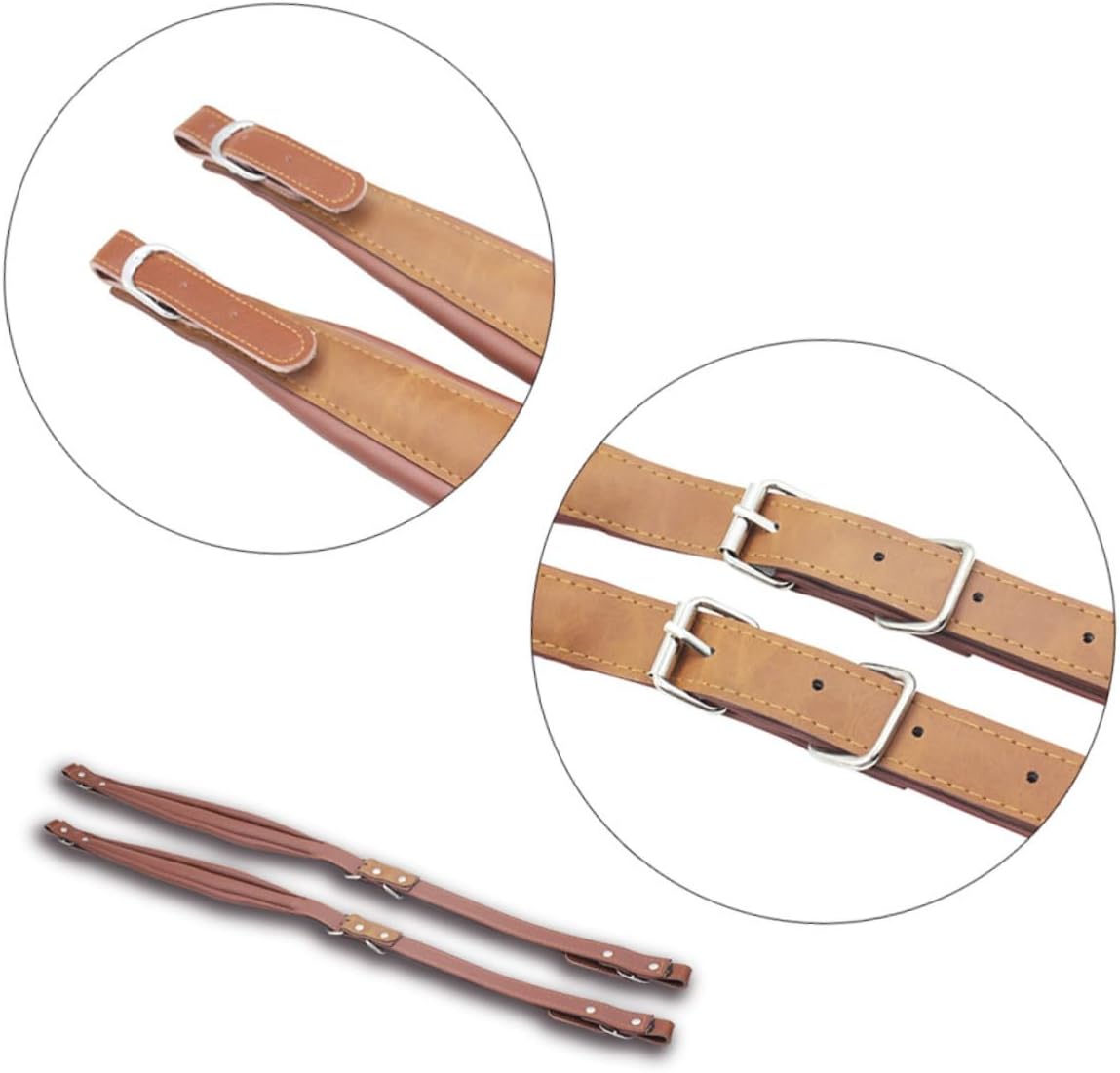 BESPORTBLE Accordion Accessories Synthetic Leather Straps for Bass Accordions Easy to Install
