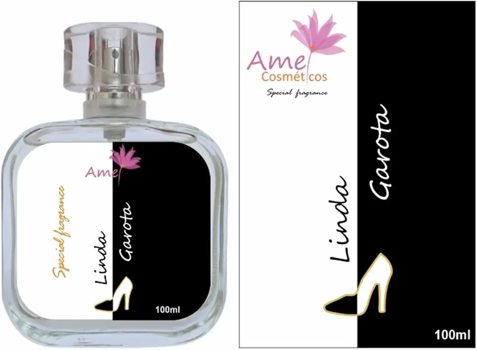 Perfume Feminino Linda Garota Amei Cosméticos 100ml Fragrância Floral Oriental de Alta Fixação e Luxo