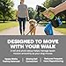 Dog Gone Smart I’m Gismo Handle with Poop Bag Dispenser - Ergonomic One-Hand Leash Holder with Silicone Grip - Smooth Rail System for Controlled Walks - Supports Dogs Up to 85 lbs - Lime Green