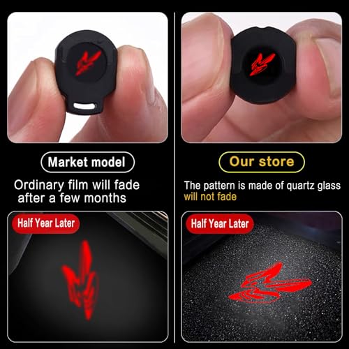 2PCS Door Lights Logo Compatible para Dodge Challenger Hornet miniatura 2