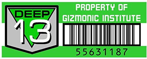 Asset Tag - Property of Deep 13 Gizmonic Institute