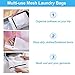 GOGOODA Mesh Laundry Bags for Delicates Durable Protective Wash Bags Travel Storage Bags for Intimates Lingerie, 6PCS （3L,3M）