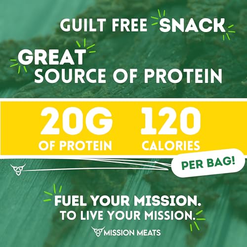 Mission Meats Beef Jerky from 100% Grass Fed & Pasture Raised Beef, Nitrate Nitrite Free, Paleo & Keto Friendly, Whole 30 Snacks, MSG Free, Gluten Free, Original 2oz (Pack of 6) - Thumbnail 4