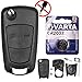 Guscio di ricambio per chiave auto con telecomando a 2 tasti e batteria compatibile con Opel Corsa D Tigra B Astra H Zafira B Antara