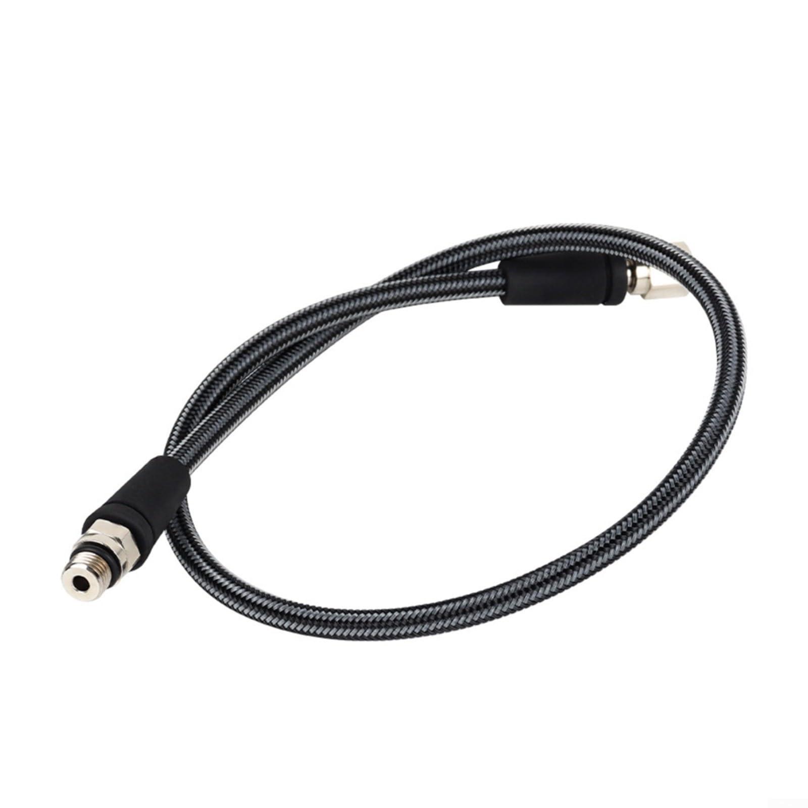 Tubo flessibile ad alta pressione per immersioni subacquee, per tubo regolatore in fibra di carbonio intrecciato 7/16-20UNF, interfaccia per misuratori subacquei, 300 bar, nero, 15 cm